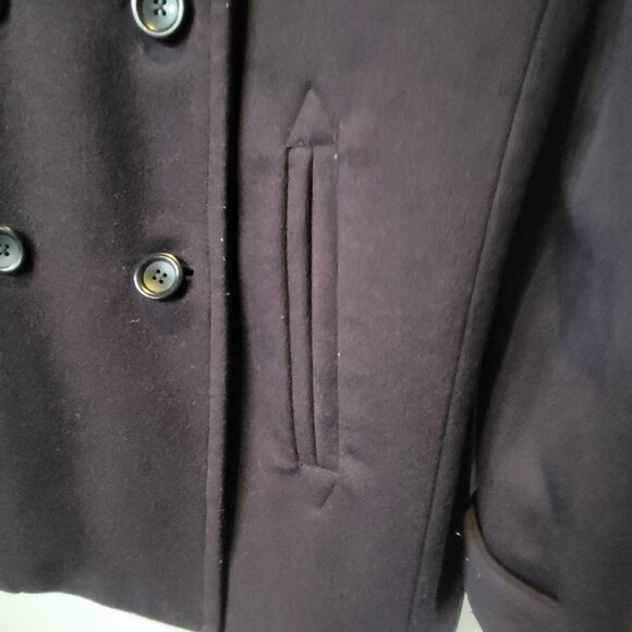 Lands End Wool Blend Peacoat - Picture 4 of 16